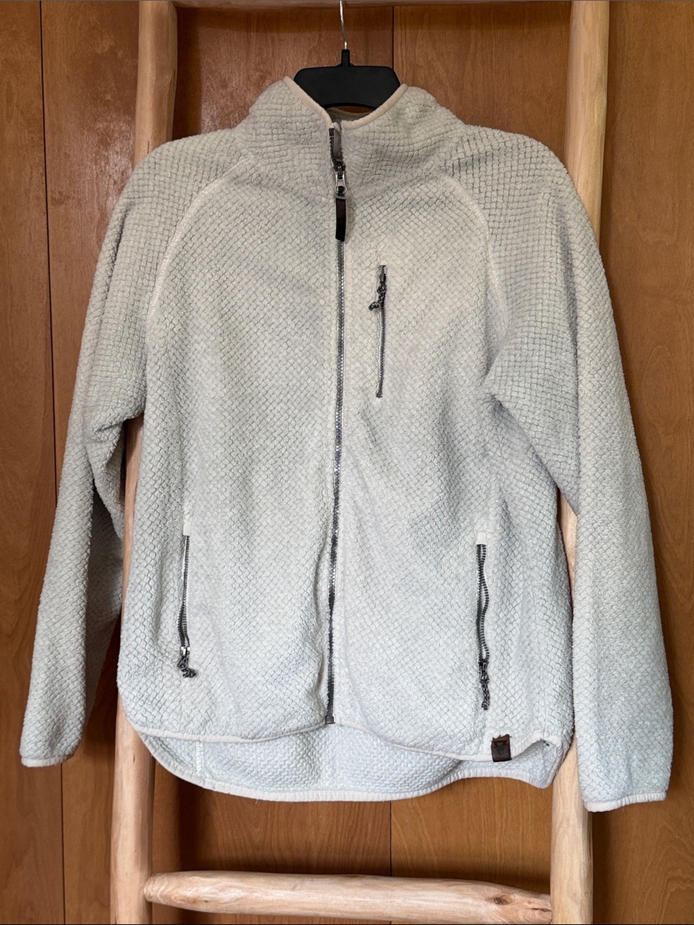Women’s Cream Teddy Jacket - Zip Front Cozy Coat